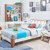 Modern Wooden Shining White Eco Friendly Single Bedroom Set Furniture/chilldrenn Bedroom Furniture Set thumbnail-6