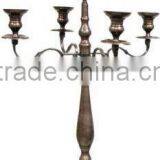 Antique Candelabra, Candelabra 5 Candle With Bowl Attachment, Wedding Candelabra,candle Holder, Candelabra thumbnail-1