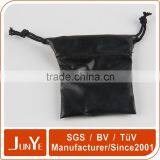 Manufacturer Black Leather Drawstring Pouches Bag thumbnail-6