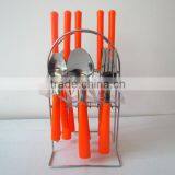 Placstic Handle Stainless Steel Cutlery Set