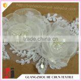 HC-0633-1 Hechun Sewing Patterns Pearl Chiffon Wedding Bridal Applique thumbnail-3