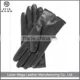 Fashion Dress Wool Lined Sheepskin Smartphone Leather Gloves Factory in Hebei thumbnail-1