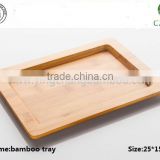 Solid cheap bamboo tray