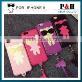Factory Manufacture Cute Leather Phone Case for Apple IPhone 6 Back Covers thumbnail-3
