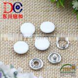 4 Parts White Metal Prong Snap Button Color Custom For Shirt