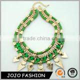 New Arrival Statement Jewelry 18K Gold Wire Rope Chunky Necklace thumbnail-1