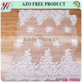 Grass fashion design african organza lace fabric embroidery