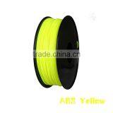 3D Printer Material Filament ABS Sls 3d Printer 1.75mm/3.0mm 1kg for 3D Printer Yellow