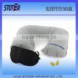 Eye Mask & Earplugs, Airline Travel Set Within Eye Mask U Shape Pillow Earplug ST7086 thumbnail-1