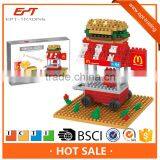 276pcs Mini Plastic Enlighten Fast Food Car Block Toy Set