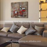 Modren Wine Party MB173 High Quality Handmade Art Wall Still Life Painted on Board Oil Painting thumbnail-4