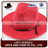 Cheap Promotional Plain Beach Panama Paper Straw Hat