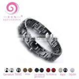 Luxury Jewelry Magnetic Bracelet Heavy Tungsten 316l Stainless Steel Bracelet With 4 in 1 Bio Energy Elements Health thumbnail-1