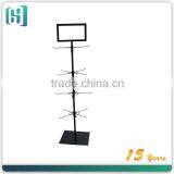 Retail Metalsolar Power Rotating Display Stand/rotating Shelf/rotating Nail Polish Display Rack