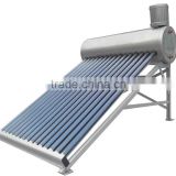 sus 304 2B stainless steel integrated non pressure 125 litres solar water heater