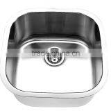 Brushed Finish Stainless Steel Single Bowl Hand Wash Sink GR- 533 thumbnail-2