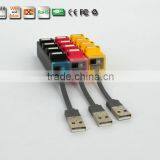 Hi-speed 4 Port MINI Colorful USB 2.0 HUB 480MbPS For PC Laptop Computer thumbnail-5