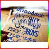 Writting Words Gold and Blue Glitter Powder Sticker thumbnail-2