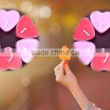 Home Decoration and Cheap Multi-Colored Heart Type Candle Wax