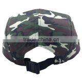 Custom Embroidered Patch Flat Brim Army Running Cap With Two Metal Eyelets thumbnail-4