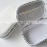 GC---New white elastic band embossed logo eva cosmetic package case