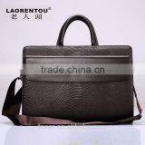 pu Leather Lawyer Briefcase Business Laptop Bag Leather Attache Case thumbnail-1