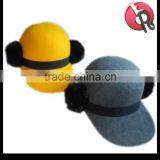 Wool Felt Hat With Fur Ball thumbnail-3