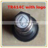 TR414C Zinc-alloy Tire Valves With Logo / Natural Rubber Tire Valves With Logo thumbnail-1