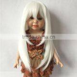 Top Quality Cosplay White Hair 18'' Height American Girl Doll Wigs thumbnail-1