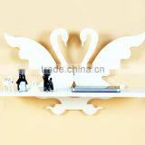 Decorative Pure White WPC Shelves Home Decor Cube Shelf