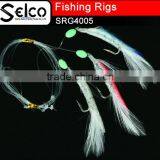 Carp Fishing Sabiki Fishing Rigs 4.5cm Glitter Colorful Eel Tube With Feather thumbnail-1