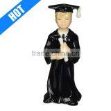 4-5/8-Inch Porcelain Color Glazed Painted Small Angel Figurines thumbnail-1