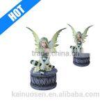 Custom Fairy Green Trinket Box Celtic Jewelry thumbnail-1