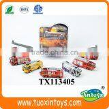 1:87 Fire Fighting Series Diecast Car Metal Pull Back Fire Engine Cars