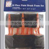 10pc Foam Painting Brush Set thumbnail-1