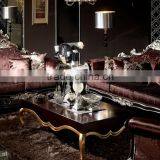 Luxury Living Room Fabric Sofa Set in Brown Color thumbnail-1