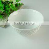 Wholesale Stock Porcelain Chafing Dish White Salad Bowl thumbnail-2
