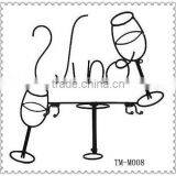 Hot Sale Black Color Iron Wire Wine Rack thumbnail-1