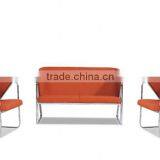 Simple Lounge Suite Chair Leather Sofa Set thumbnail-1