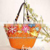 Colored Straw Fashion Girls Shoulder Bags for Famale thumbnail-1