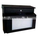 FQ-195 Metal Solar Power House Numbers Mailbox With Two Choice of LED Light Color Solar Power Address Number Light thumbnail-3