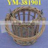 Antique Wicker Candle Holder thumbnail-1