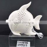 Factory Supply White Ceramic Electric Fish Lamp thumbnail-1