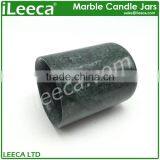Dark Green Marble Jars for Candle Making thumbnail-3