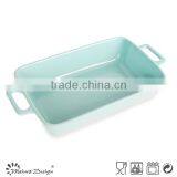 Ceramic Square Embossed Blue Bakeware thumbnail-5