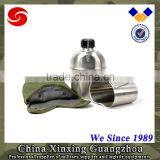 0.8L 1L 1.2L Army Canteen Water Metal Plasic Cup With Warm Fur Cover thumbnail-1