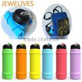 Small Business Ideas Silicone Collapsible Water Bottle thumbnail-2