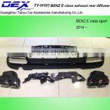 Auto Exhaust Tip Rear Diffuser for 2014~2015 B~enz E63 E~class Sport