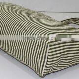 Canvas Tote Bag With One Color Stripe Print All Over With Canvas Self Handle thumbnail-4