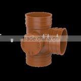 Factory Price Manufacturer Good Quality PVC Fitting UPVC Rubber Joint Fitting for Drainage GB Tee With Left Port thumbnail-1